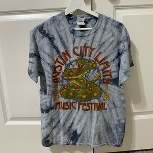 austin city limits ACL 2019 snake blue tie dye t shirt